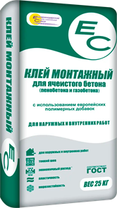 ЕС Монтажный клей/25 кг (54шт) 100050